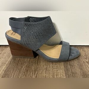 Dr. Scholl's women’s Blue and Brown Wedge Sandals size 10